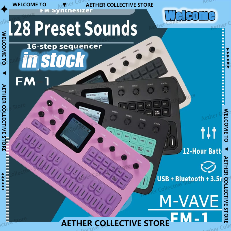 M-Vave Fm-1 휴대용 FM 신디사이저, 블루투스 - Midi Controller Pad 리뷰 및 가격